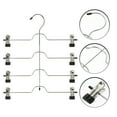 thumbnail image 1 of HAMPPLIES 1Set Multi-Layers Skirt Hanger Clothes Hanger with Clips for Closet Organization Rubber Material, 1 of 8