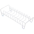thumbnail image 1 of HAMPPLIES Aesthetic Dish Drying Rack White Iron 1Pcs, 1 of 8