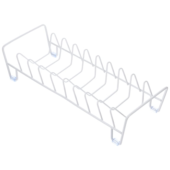 HAMPPLIES Aesthetic Dish Drying Rack White Iron 1Pcs