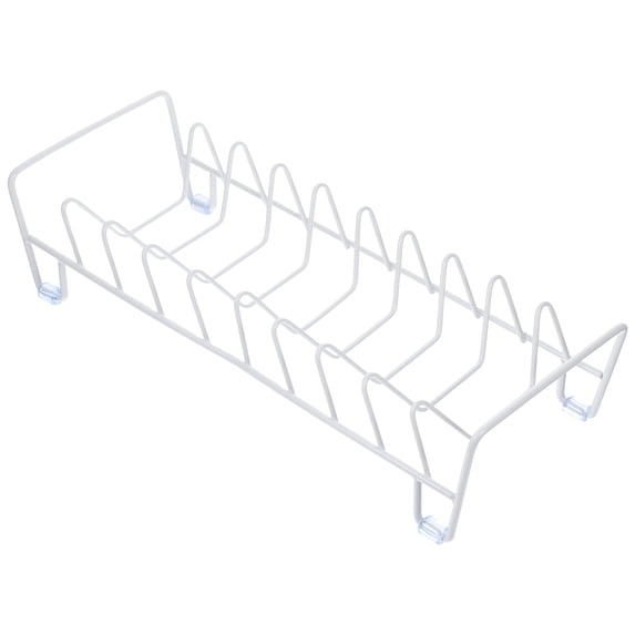 HAMPPLIES Aesthetic Dish Drying Rack White Iron 1Pcs