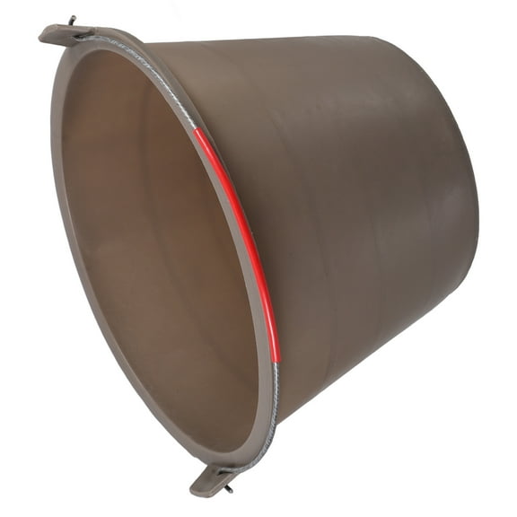 HAMPPLIES Bucket of Cement Storage for Sand Plastic Dark Brown 1Pcs for Home Use