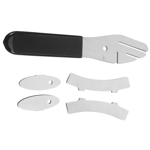 HAMPPLIES 1Set Portable Silver Bike Brake Repairing Wrench with Oval and Arc Brake Adjustment Plates