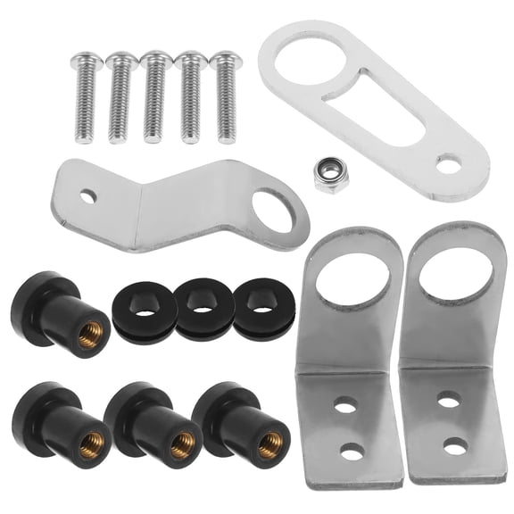 HAMPPLIES 1Set Radiator Support Bracket Kit for Cars Metal Mounting Bracket with High Durability