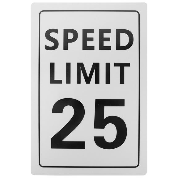 HAMPPLIES 1Set Reflective Drive Slow Signs For Highway 8x12 Inches