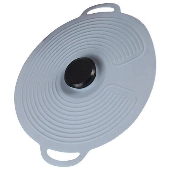 HAMPPLIES 1Set Sealing Lids Silicone Lid for Glassware Nordic Style Grey