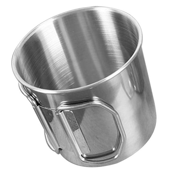 HAMPPLIES 1Set Simple Shape Aluminum Alloy Canteen Cup for Men Women Outdoor Camping Supply