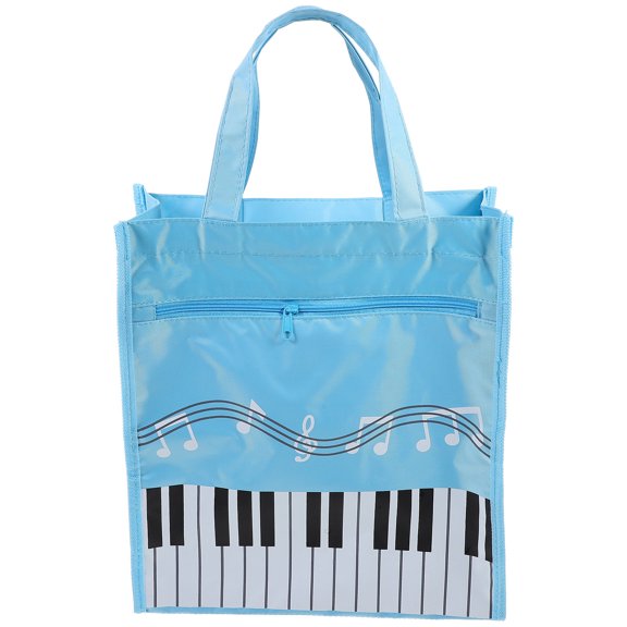 HAMPPLIES 1Set Sky-Blue Rectangular Non-Woven Fabric Music Bag for Travel and Practice by Musicians