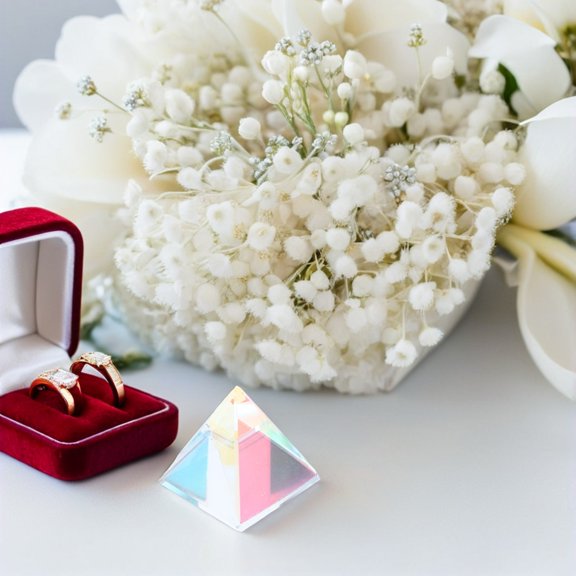 HAMPPLIES 1Set Sun Prism Glass Pyramid Unique Color Refraction Home Decor Glass Prism for Window Decoration