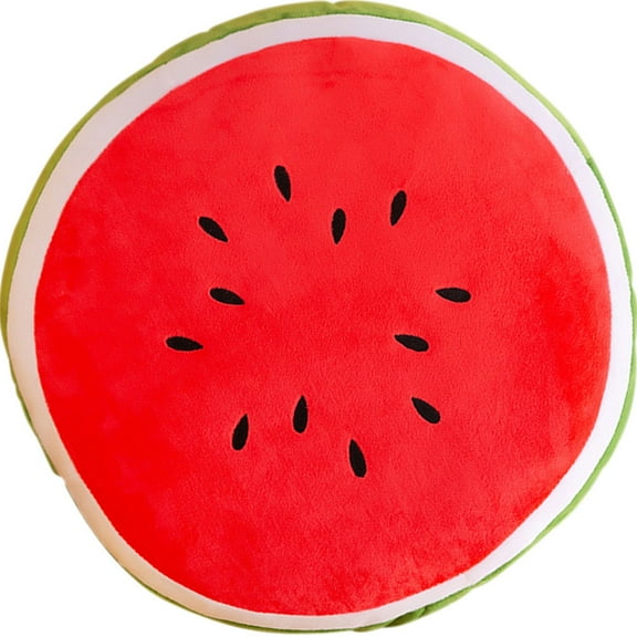 HAMPPLIES 1Set Watermelon Pillow Round Plush Home Decoration for Couch and Bedrooms