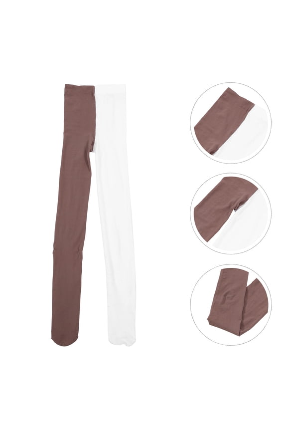 1Set Women Leggings Nylon Layering Comfortable Fit For Various Occasions Asymmetric Design In Multi