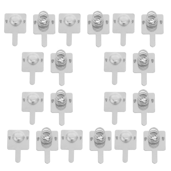 HAMPPLIES 20Pcs Stainless Steel Aa Battery Terminal Springs Reliable Battery Holder Replacement