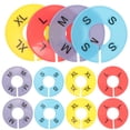 thumbnail image 1 of HAMPPLIES 20Pcs Clothing Size Dividers Round Plastic Hanger Separators for Organizing Clothes Home Organization, 1 of 8