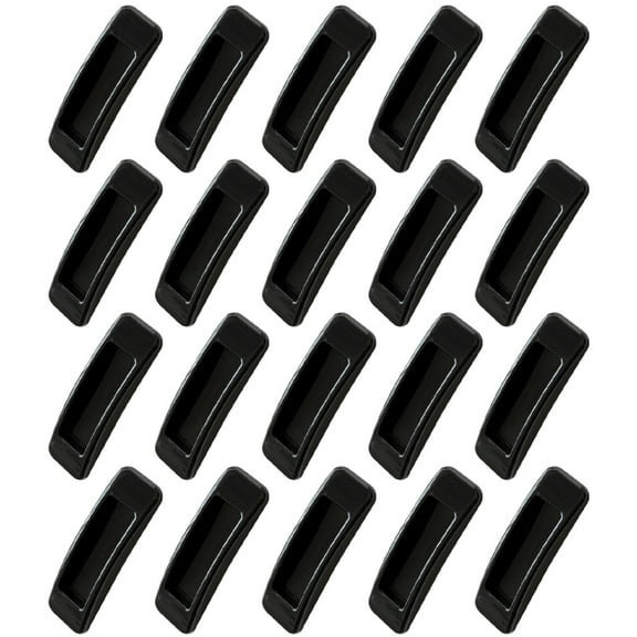 HAMPPLIES 20Pcs Drawer Pulls Black Rectangular for Furniture Accessories