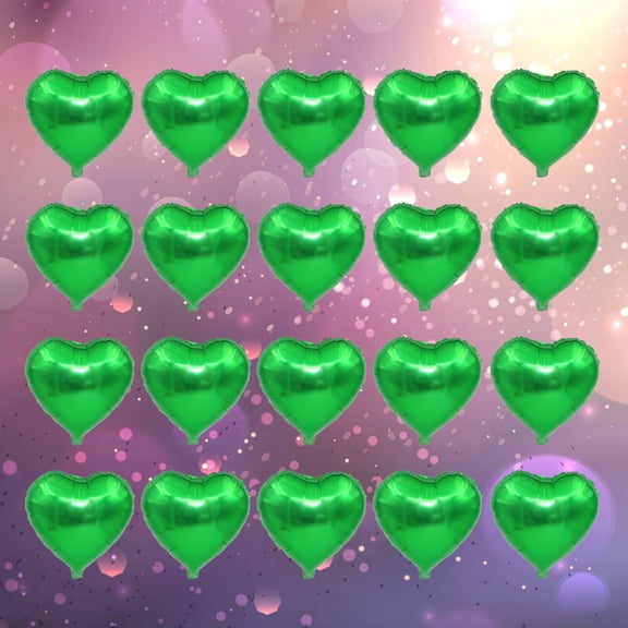 HAMPPLIES St Patricks Day Foil Balloons Balloon Green 20 Pcs Fashion