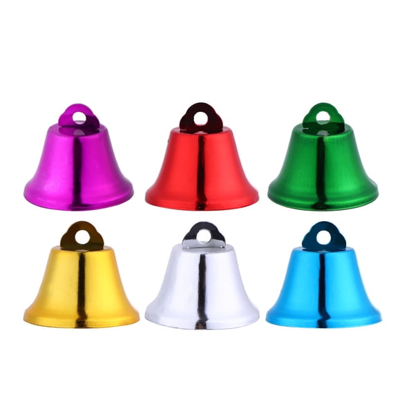 HAMPPLIES 20-Pack Metal Christmas Bells with Jingle Sound for Holiday Decor, Home, Party, and Festive Celebrations