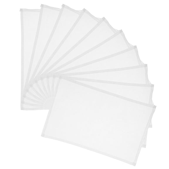 HAMPPLIES 20Pcs Training Bibs for Adults White Fabric Durable Lightweight Race Number Tags