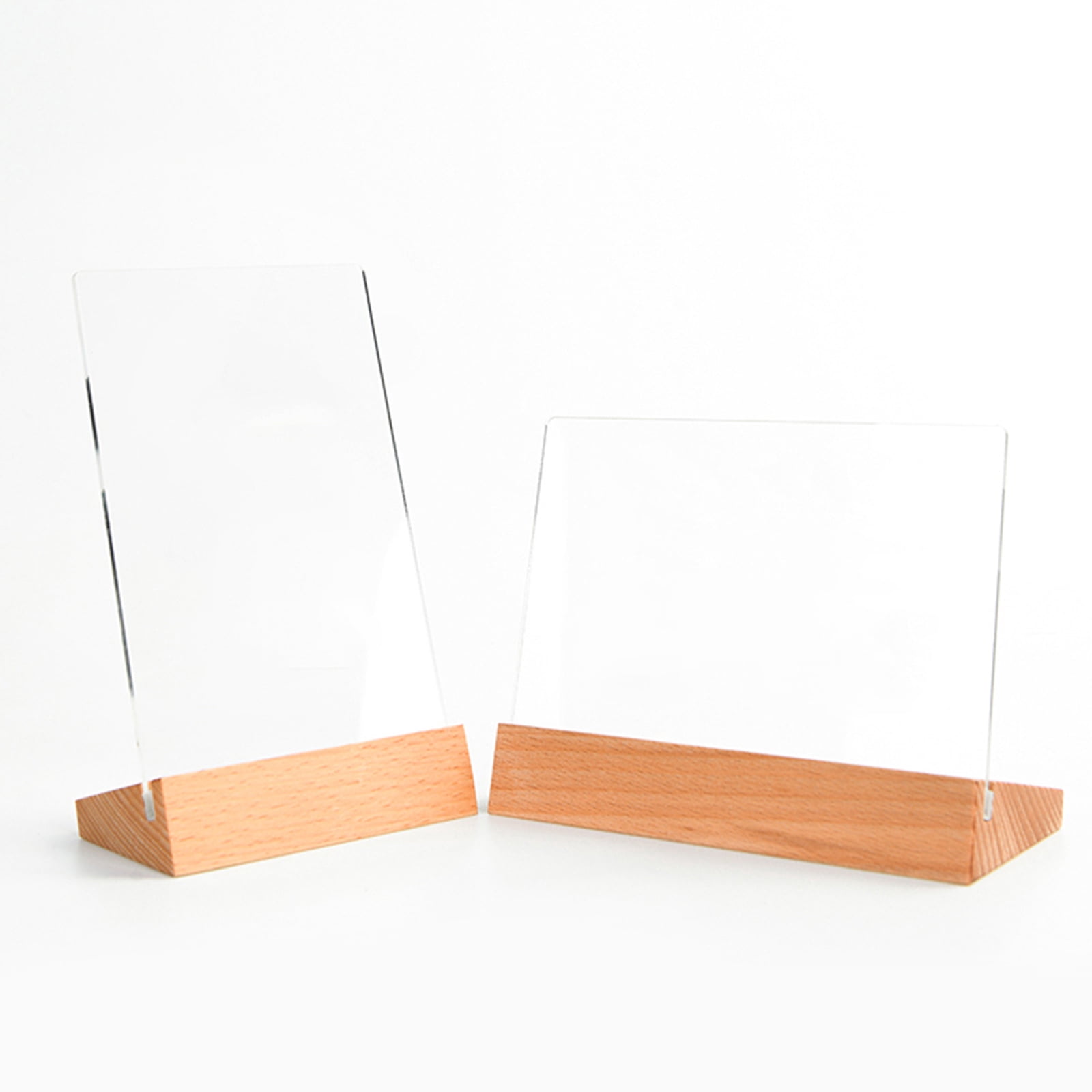 HAMPPLIES 20Pcs Transparent Plastic Panel Acrylic Sheets for DIY Art ...