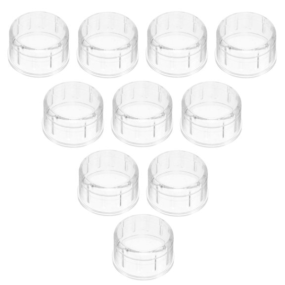 HAMPPLIES 20Pcs Transparent Plastic Shaker Lids Replacement Leakproof Covers for Cocktail Juice Tea Cups