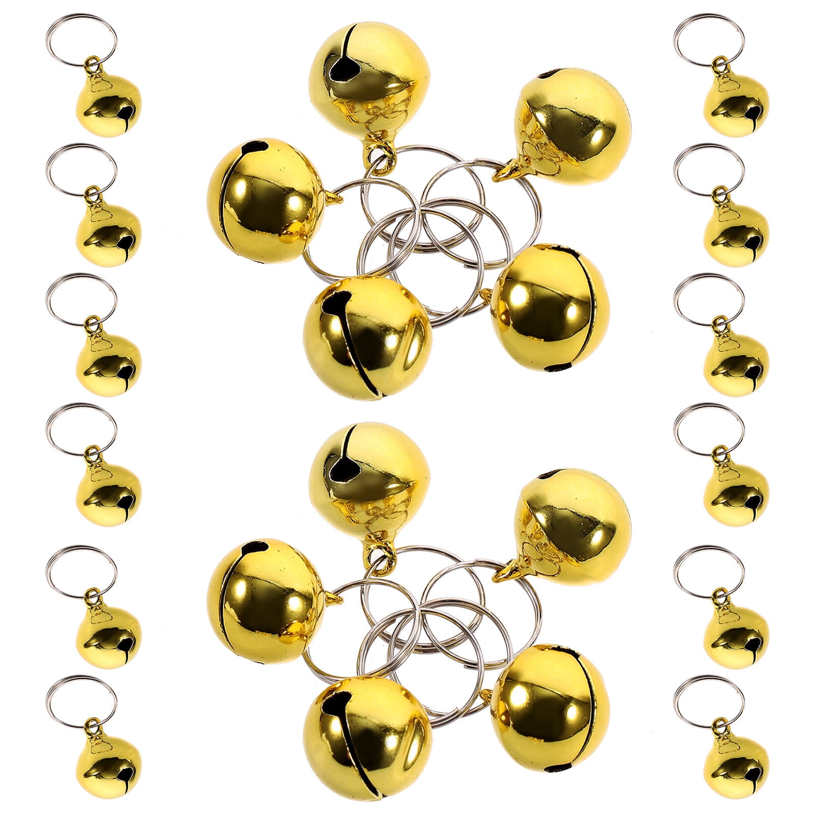 HAMPPLIES 24Pcs Golden Metal Bells for Crafting and Decorative Uses 1 ...