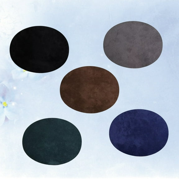 HAMPPLIES 25Pcs Sweater Patches Kit Suede Fabric Assorted Colors for Iron on Clothes Repair