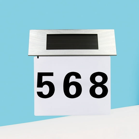 HAMPPLIES 2Pack Light Numbers for House Solar Powered Outdoor 7.3x7.5x2.4in