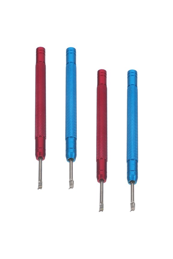 2 Pairs Watch Hand Setting Tools with Ergonomic Handles for Precise and Efficient Watch Repair and Maintenance