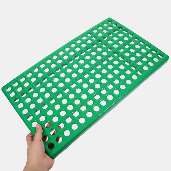 HAMPPLIES 2Pcs ABS Plastic Cage Floor Mat with Hole Design for Ventilation and Waste Control
