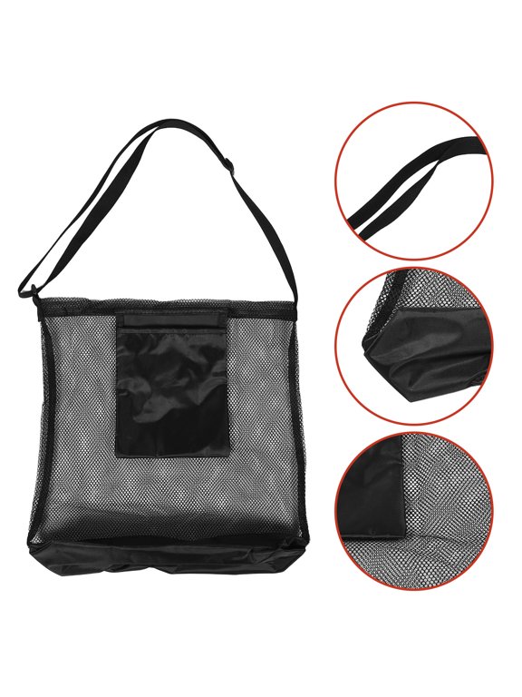 2Pcs Outdoor Mushroom Picking Bag Large Capacity Mesh Foraging Shoulder Tote