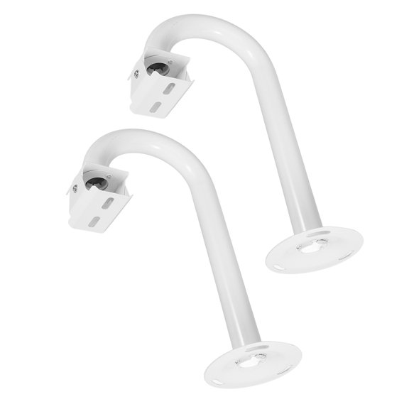 HAMPPLIES 2Pcs Adjustable White Camera Wall Corner Bracket with Durable Duckbill Structure
