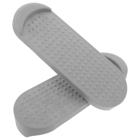 HAMPPLIES 2Pcs Aerobic Stepper Step Platform in Light Grey Durable Plastic for Safe Exercise Sessions