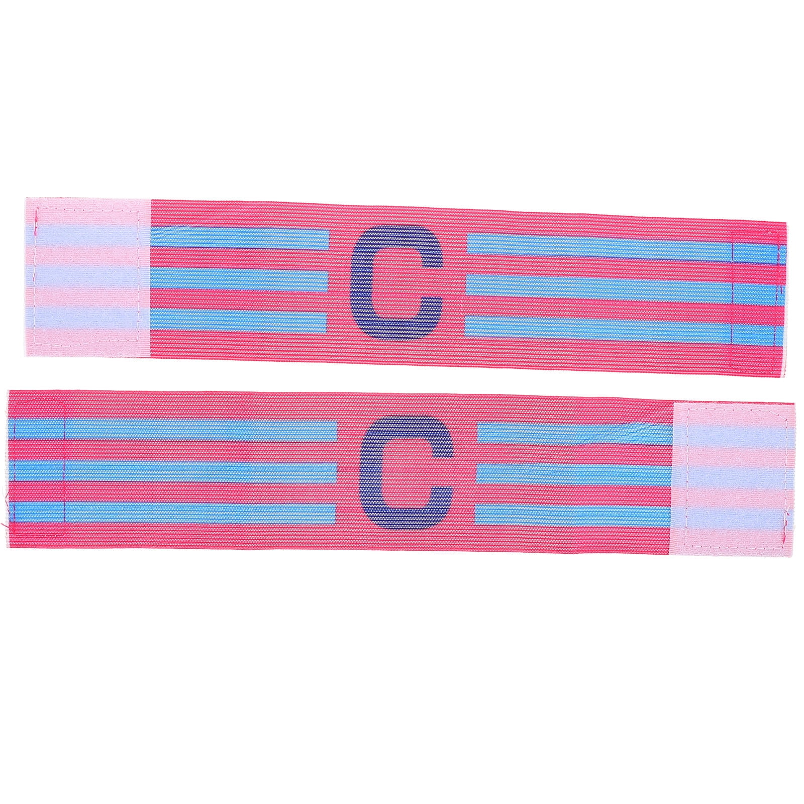 HAMPPLIES 2Pcs Arm Pads for Football Rosy Striped Soccer Captain Armband for Ice Hockey Team