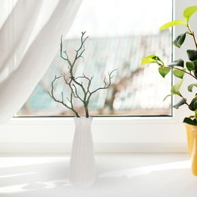 HAMPPLIES Set of 2 Artificial Green Branches for Vase Decoration, Realistic Twigs for Party and Home Decor