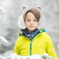 thumbnail image 1 of HAMPPLIES Kids Earmuffs Girls White Plush 2Pcs 8.3X7.1X4.7In Ear Protection, 1 of 8