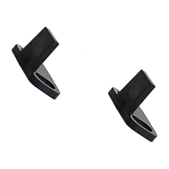 HAMPPLIES 2Pcs Black Metal Barn Door Track Stopper for Smooth Operation and