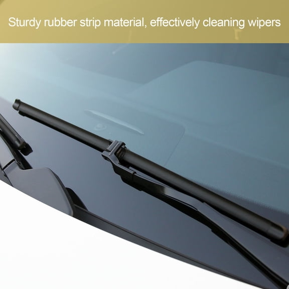 HAMPPLIES 2Pcs Black Rubber Windshield Wiper Refills Strips Compatible with Most Vehicle Blades