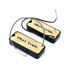 HAMPPLIES 2Pcs Guitar Soapbar Pickup Single Coil Black Ceramic Magnet for Electric Guitar