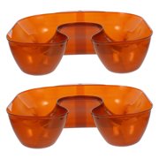 HAMPPLIES Portable Hair Washing Tray Multifunctional Design Brown Plastic 2Pcs