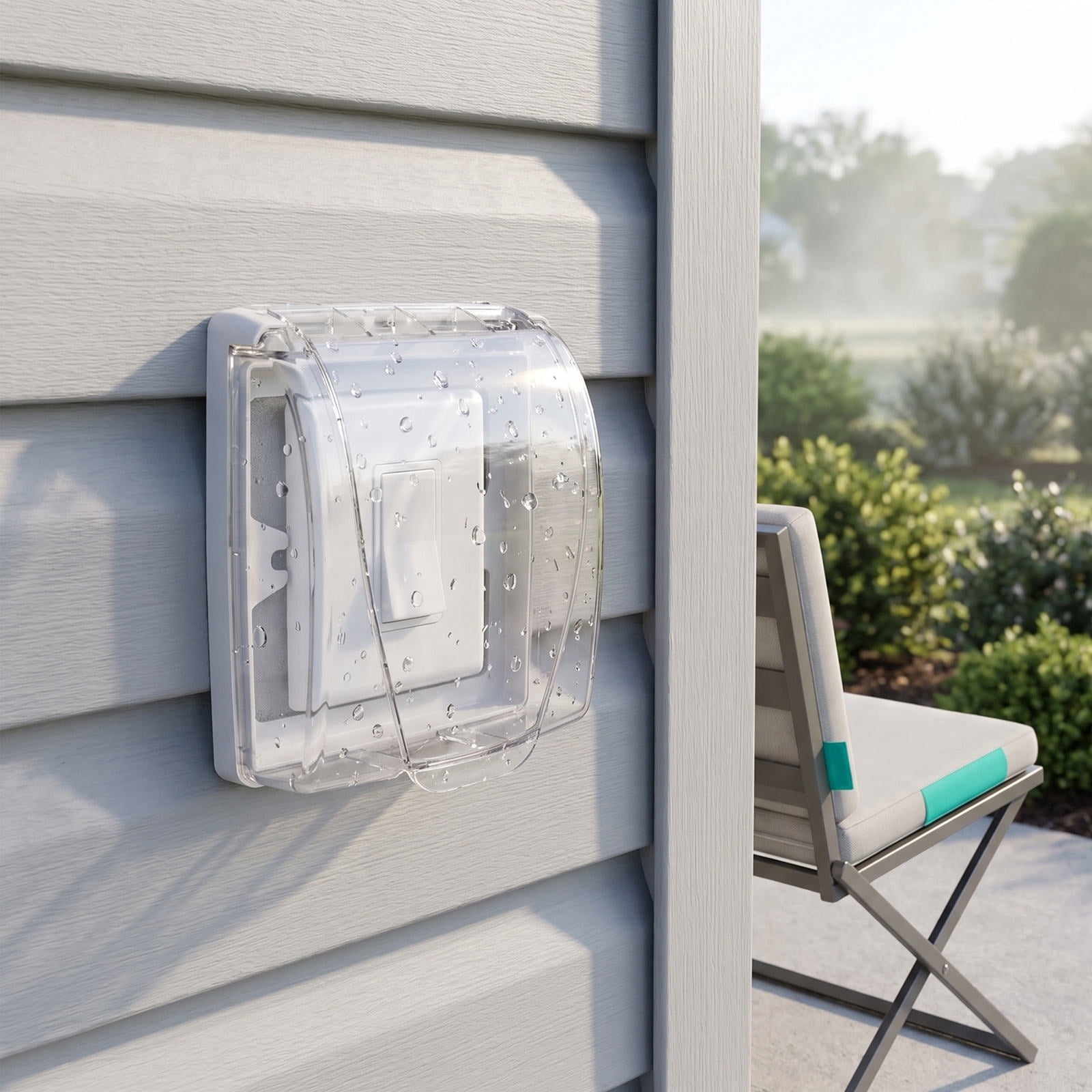 HAMPPLIES 2Pcs Clear Outdoor Waterproof Electrical Outlet Covers ...