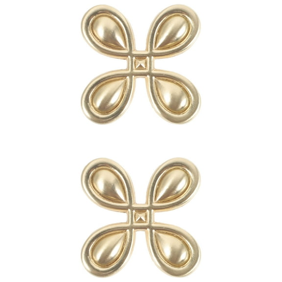 HAMPPLIES 2Pcs Clover Shape Decorative Cabinet Knobs for Furniture Pull Handle