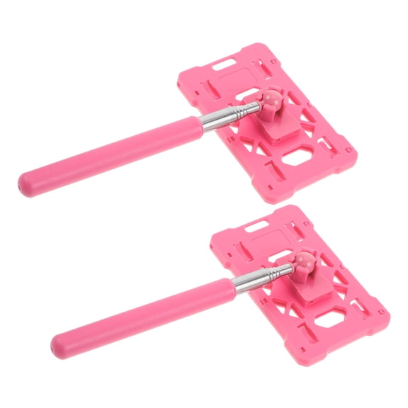 HAMPPLIES 2Pcs Compact Pink Telescopic Card Grabber Tool for Parking and Toll Access