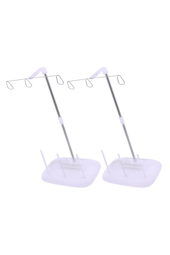 2-Pack Lavender Cone Thread Holder Stand for Sewing Machines with Easy Installation and Accurate Thread Management