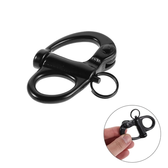 HAMPPLIES 2Pcs Corrosion Resistant Stainless Steel Marine Shackle for Boat Gear and Rigging Hardware