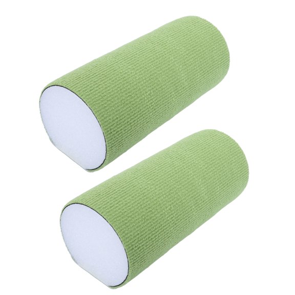 HAMPPLIES 2Pcs DIY Self Adhesive Wall Cat Scratcher Posts Green Adjustable Heights for Cat Exercise