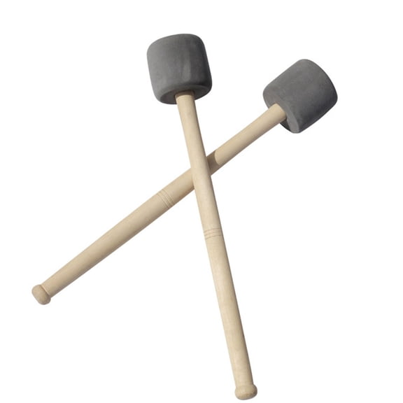 HAMPPLIES 2Pcs Dark Gray Wood Rhythm Sticks for Beginners and Practice