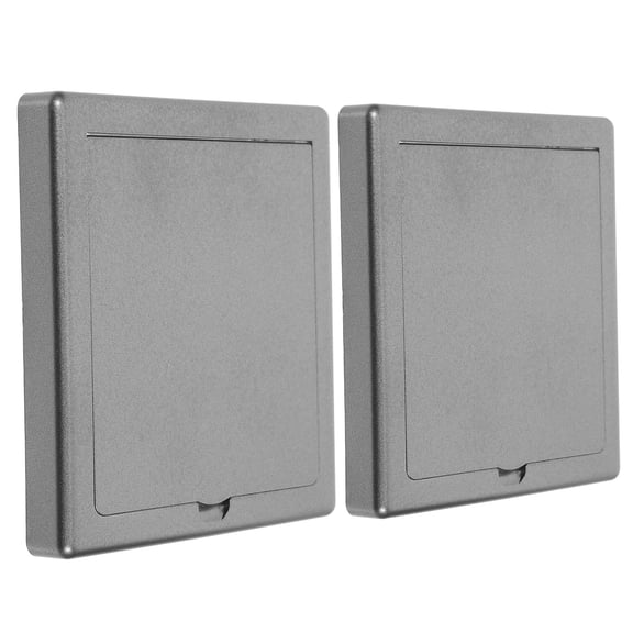 HAMPPLIES 2Pcs Dark Grey Waterproof Outlet Cover Flip Design for Outdoor Kitchen and Garden Socket