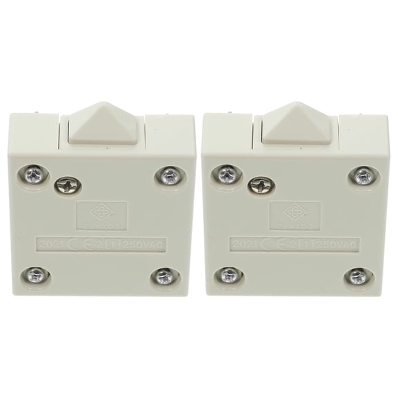 HAMPPLIES 2Pcs Door Light Switch White ABS Copper with Temperature Range -40 to 85C for Wardrobe Doors