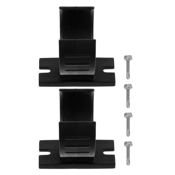 HAMPPLIES 2Pcs Durable Black Trailer Plug Holder Bracket for Rv Car Trailer Electrical Accessories