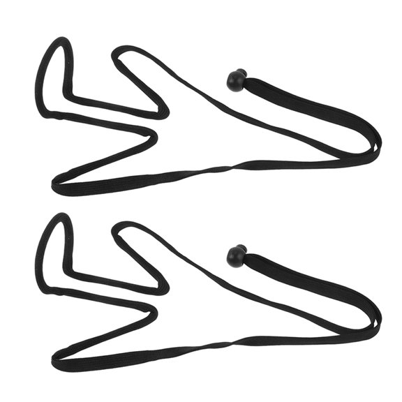 HAMPPLIES 2Pcs Durable Black Universal Microphone Clip Holder Neck Hanging Mic Stand for Stage Use