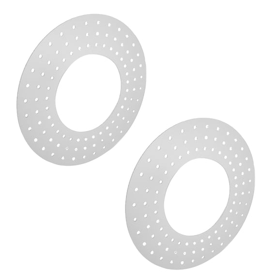 HAMPPLIES 2-Pack Clear Acrylic Wreath Forms with Holes, Round Frames for Holiday Crafts and Home Decor Supplies