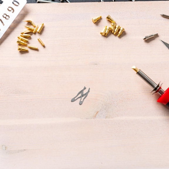 HAMPPLIES Wood Burning Wire Nibs Replacement Professional Brown 2Pcs